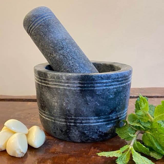Pilão De Pedra Sabão Almofariz G Socador De Alho Ideal Para Macerar Ervas E Preparo De Caipirinhas