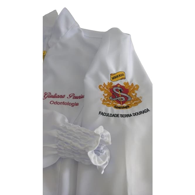 JALECO PRINCESA BORDADO 2 LOGOS