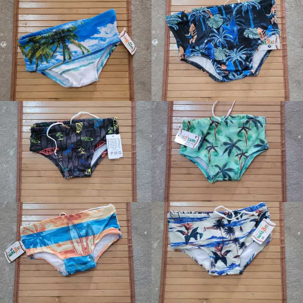 Sunga infantil varias estampas promoção