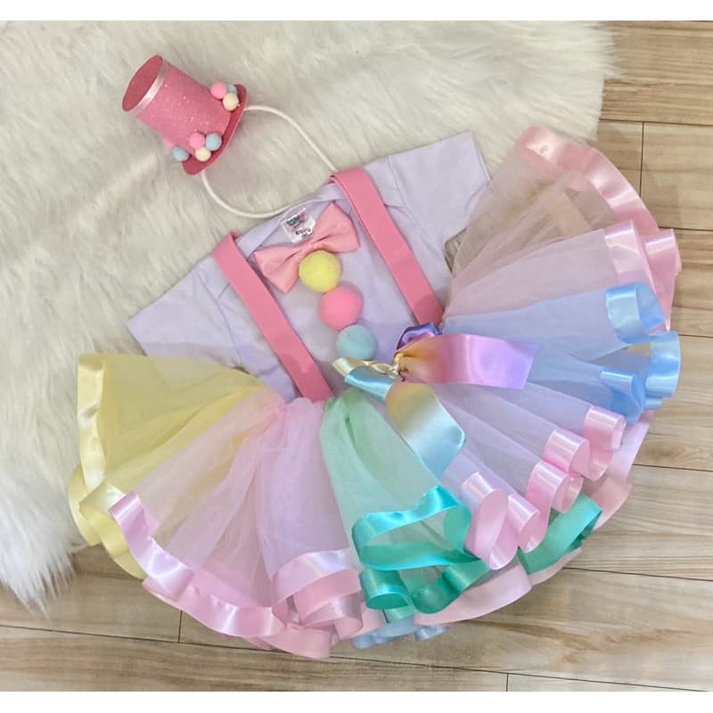 fantasia palhacinha infantil menina circo rosa