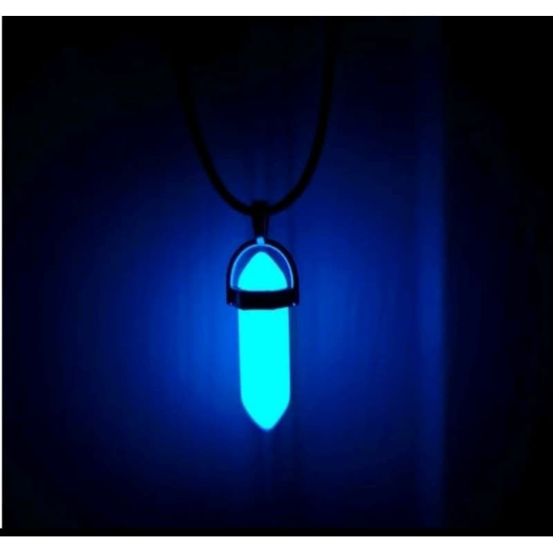 Colar Ajustável Pedra Amandita Fluorescente Vintage