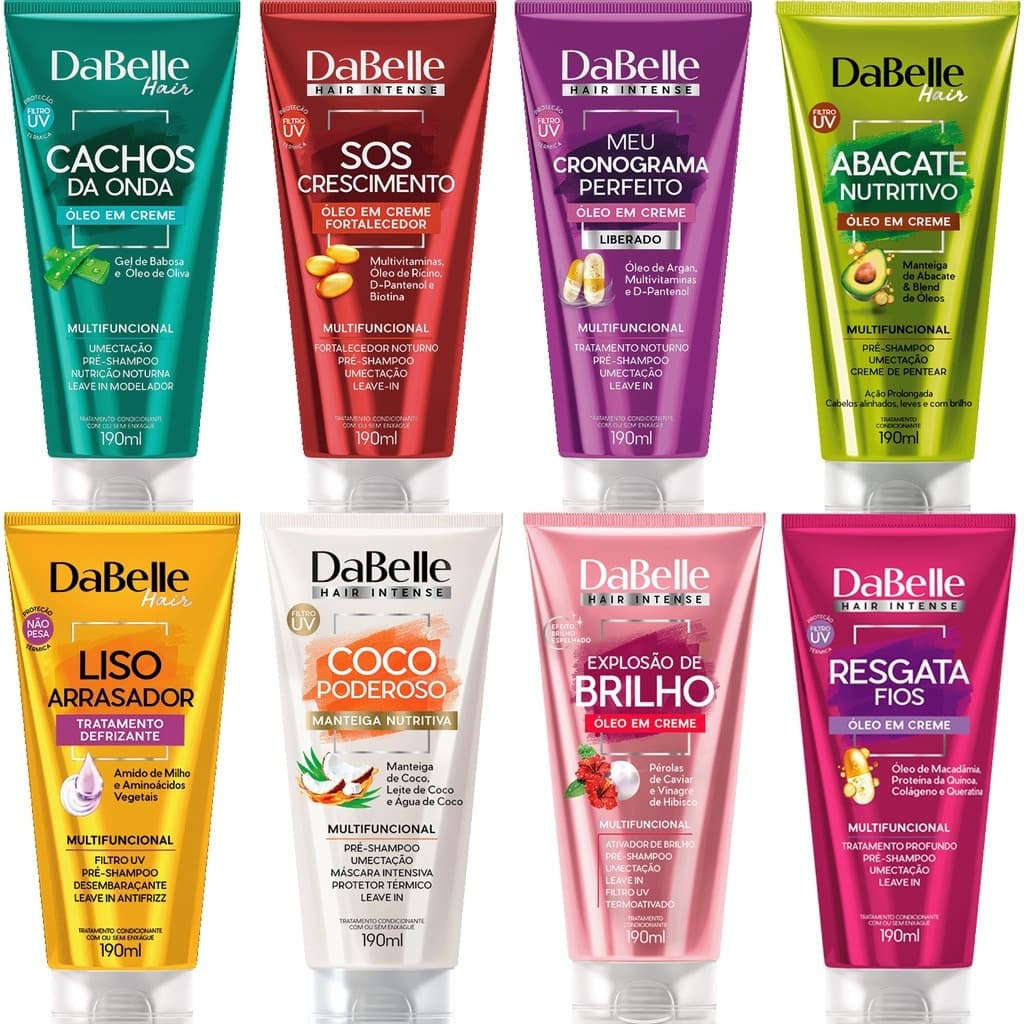 Óleo para Cabelo Em Creme Dabelle Multifuncional 190g