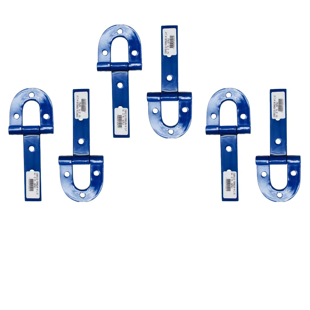 6 Dobradiça Porteira Portão Porta 210mm Nº 2 Aço Ferradura