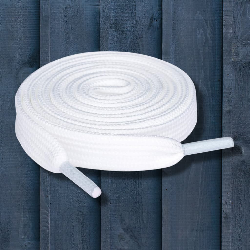 Kit 3 Pares Cadarço 140 cm Branco Poliéster Para Tênis Tamanho Adulto Grande Qualidade Superior