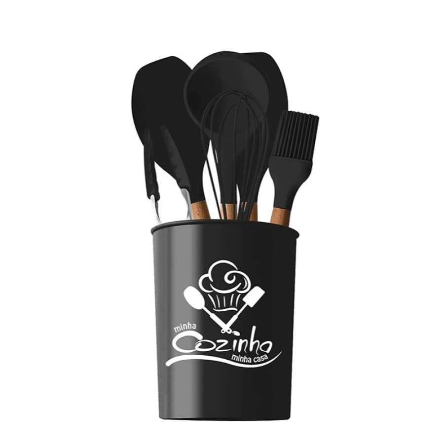 Jogo de Utensílios de Cozinha Silicone 7 Peças