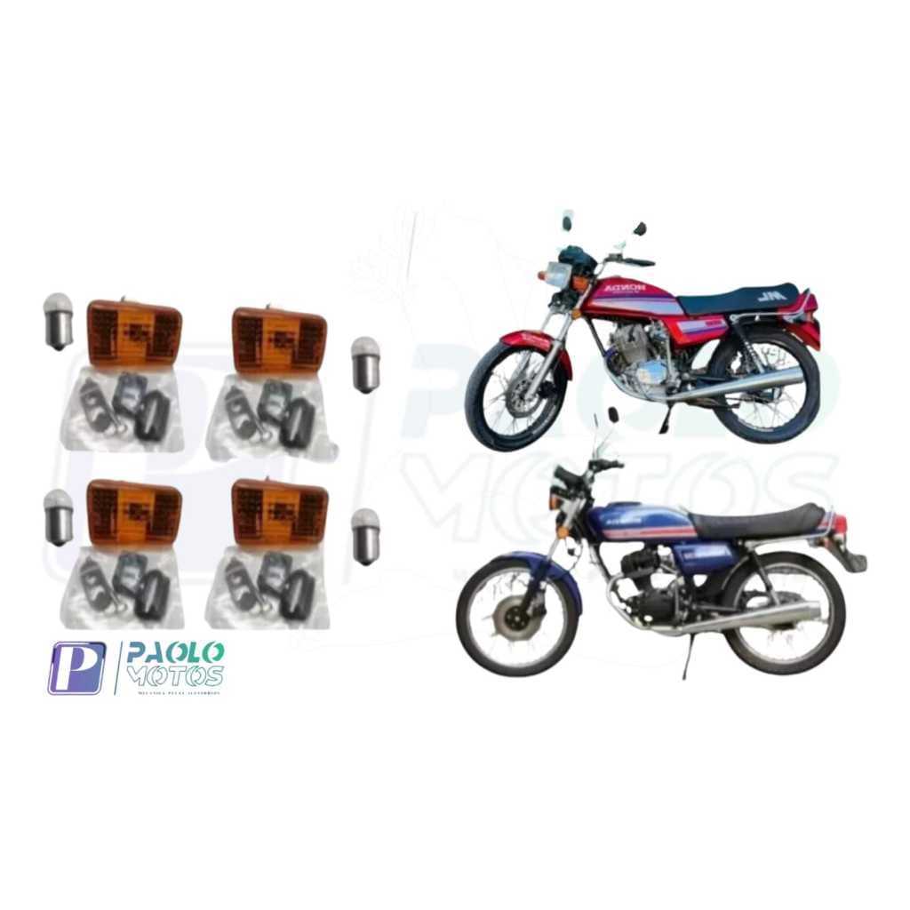 Pisca seta CG ML Turuna 125 83 a 99 kit 4 + 4 lâmpadas  Marca: STLU
