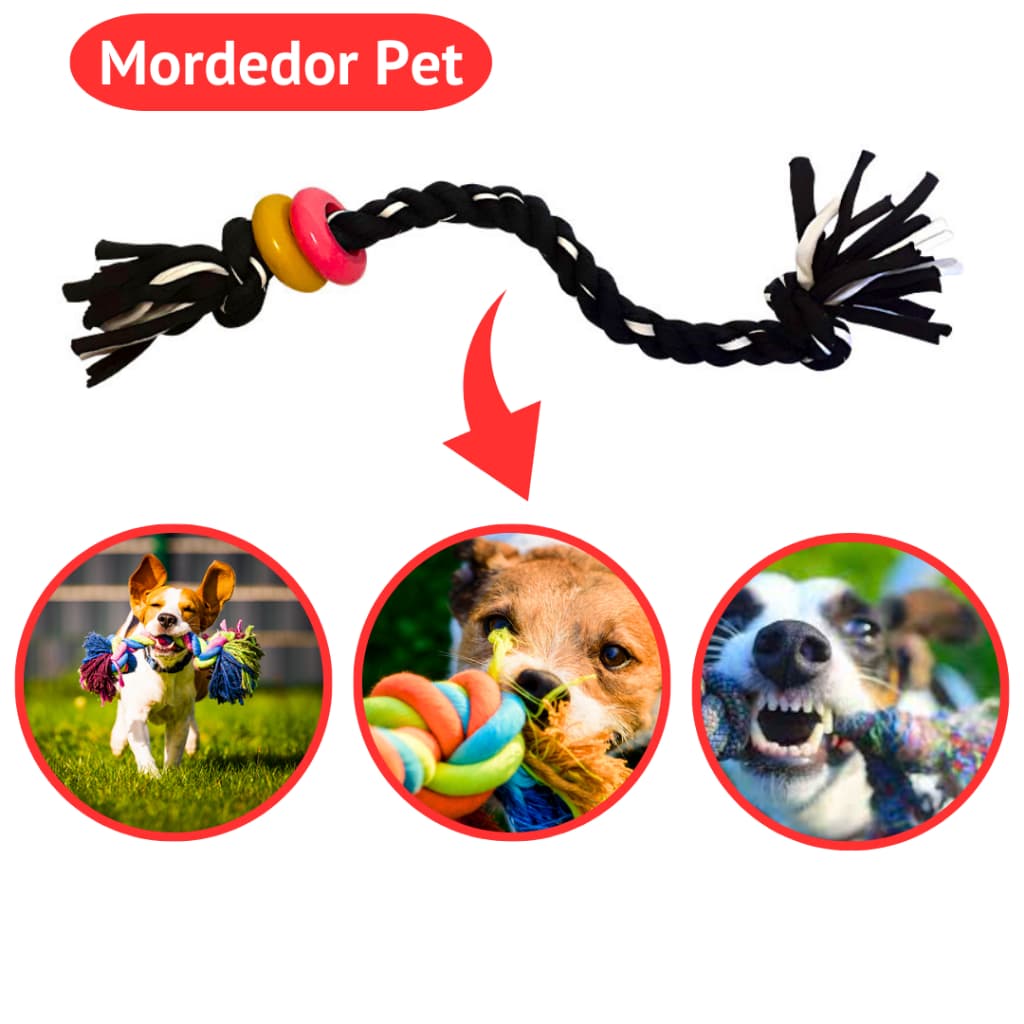 Brinquedo De Corda Para Cachorro Mordedor Pet Cães