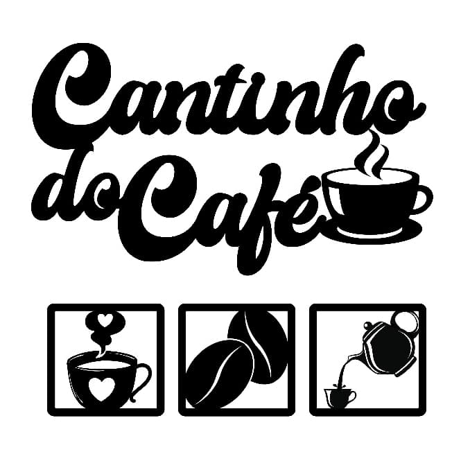 Placa Decorativa Cozinha Cantinho Do Café + Quadros Parede