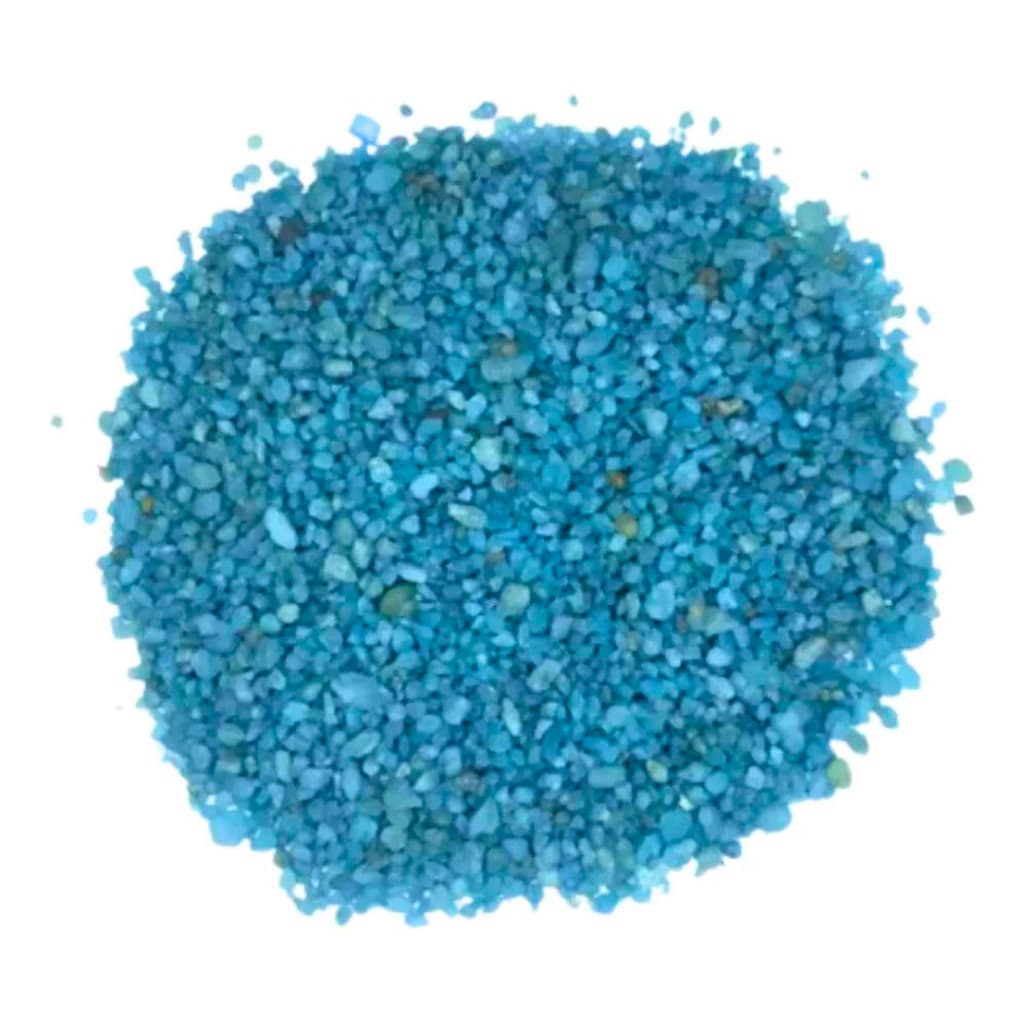 Cascalho de Areia Grossa Para Aquário Cor Azul Claro 2kg - Substrato