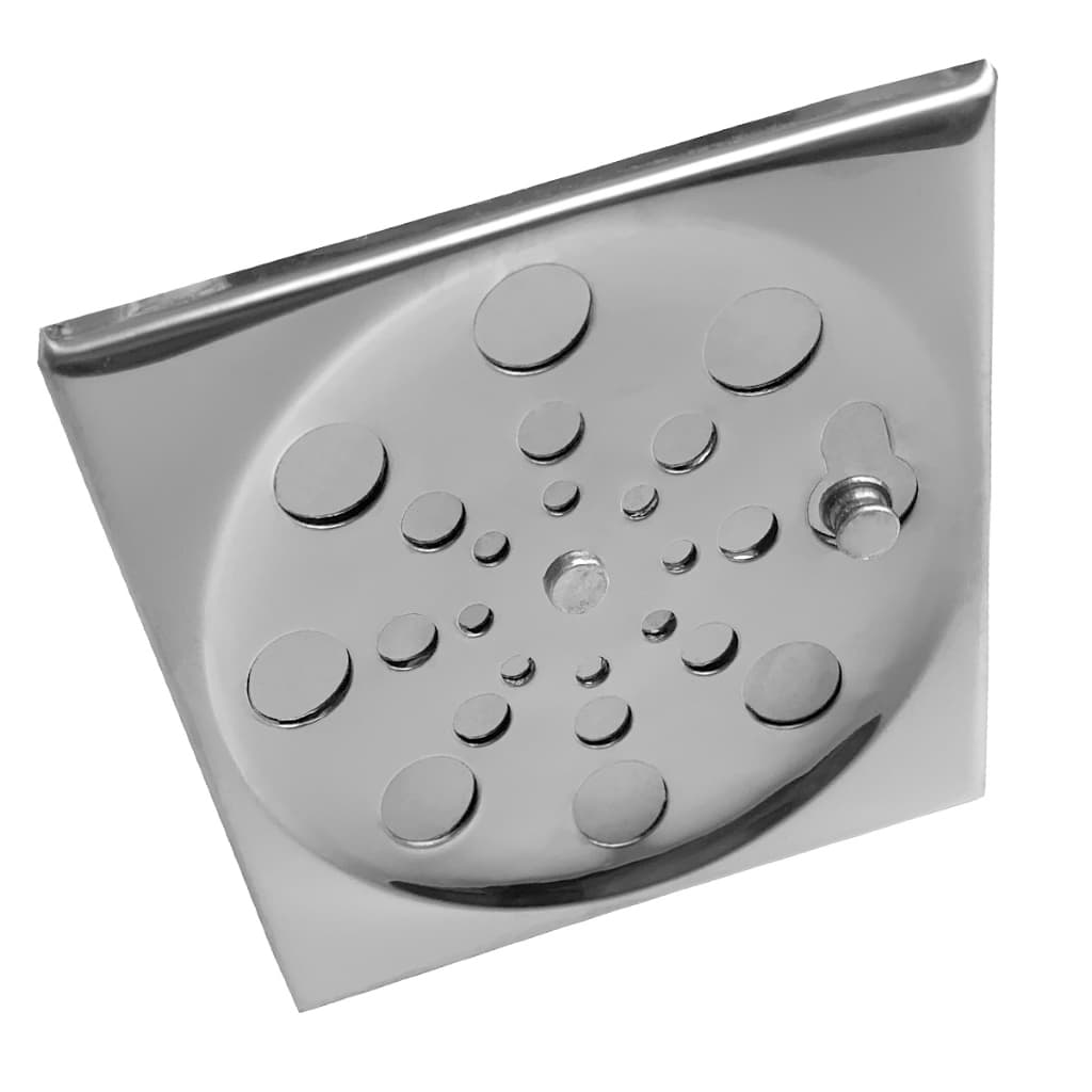 GRELHA QUADRADA SEM CAXILHO EM AÇO INOX COM FECHO
