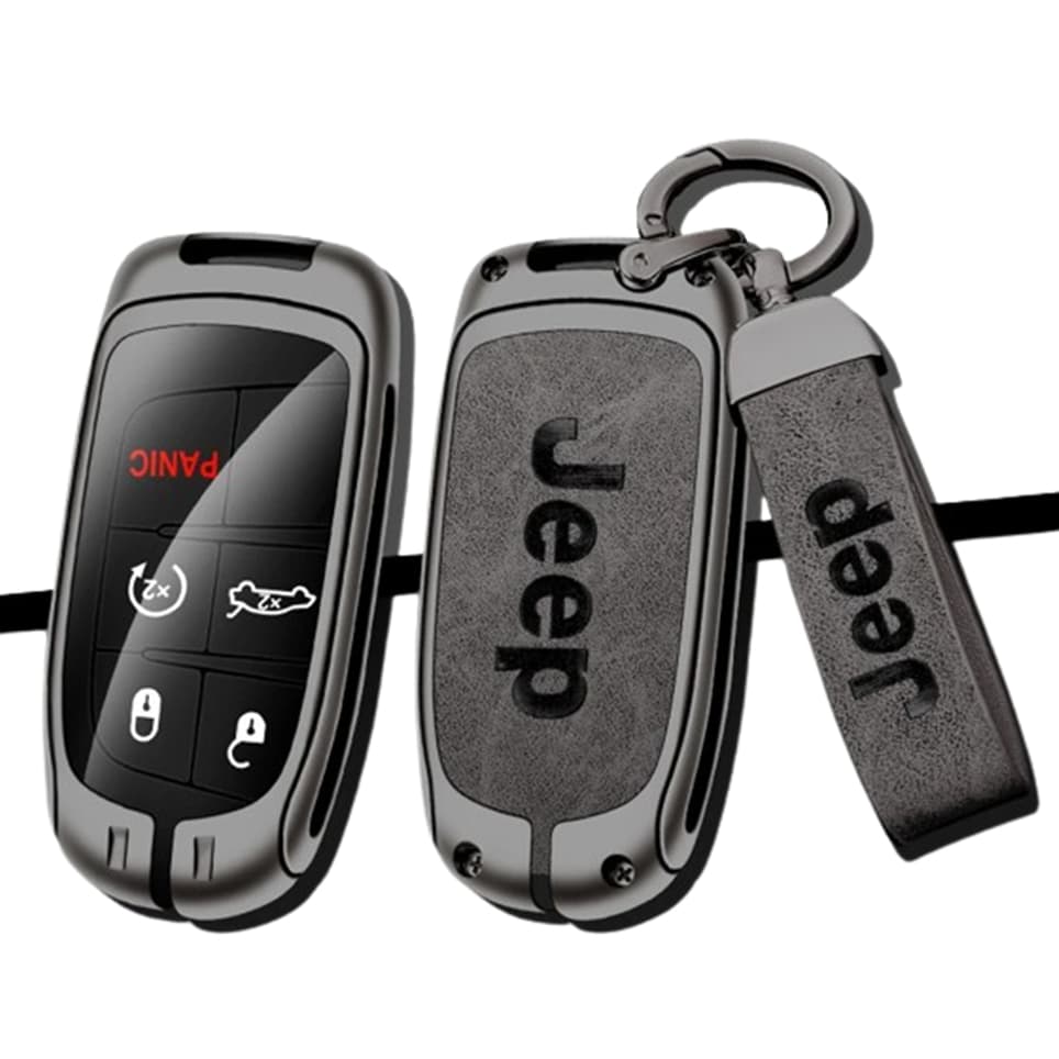 Acessorios Compativel com Jeep capa da chave presencial Commander Compass Renegade Cherokee
