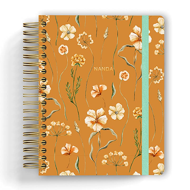 CADERNO SMART COLEGIAL COM SEU NOME EM HOTSTAMP | JARDIM SECRETO | TAMANHO COLEGIAL | FOLHAS REPOSICIONÁVEIS | REFIL