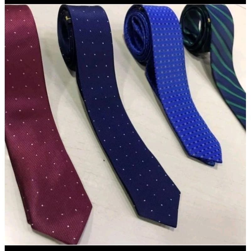 Kit 5 Gravatas Slim Fit Estampadas Sortidas Pronta Entrega