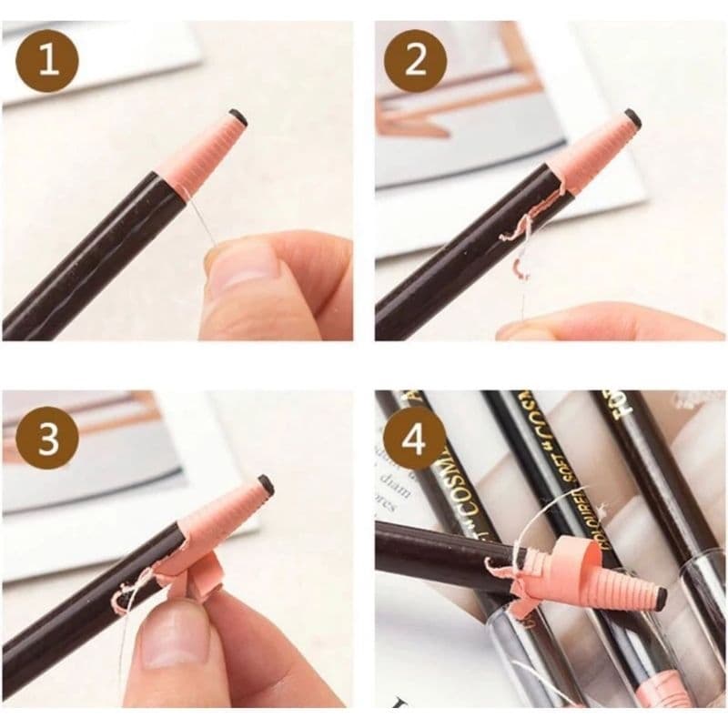 Lápis dermatográfico para designer de sobrancelhas Coloured Soft Preto