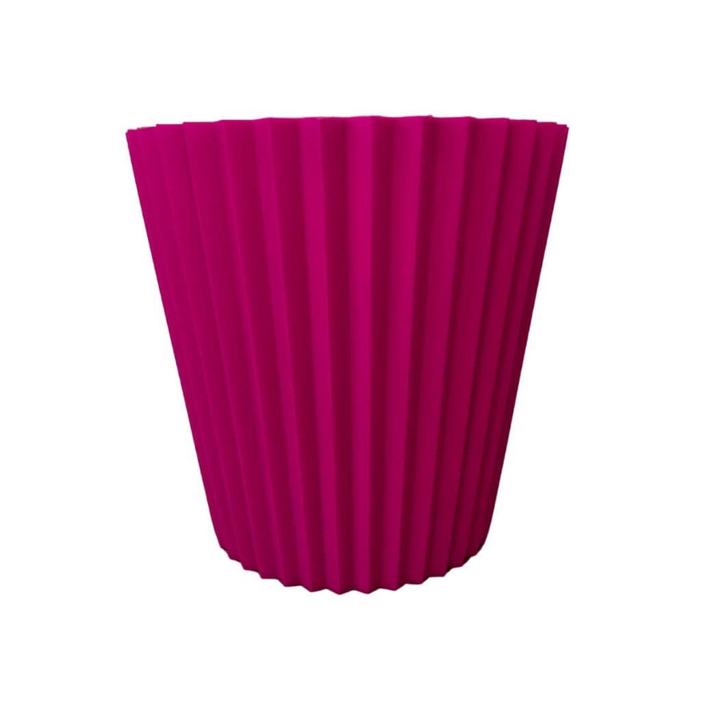 Vaso Brigadeiro Para Plantas Plástico Rosa 26x25 Decorativo