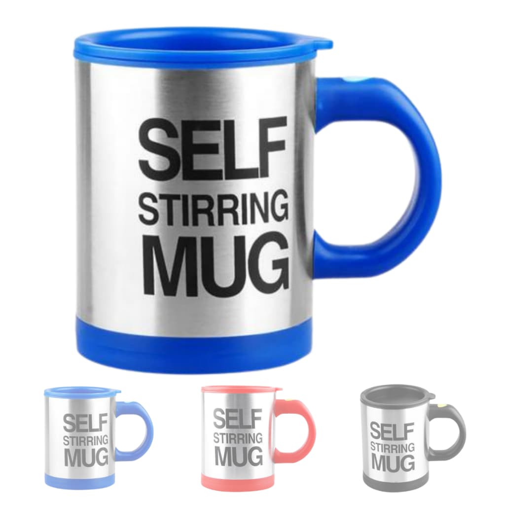 Caneca Elétrica Mixer Inox Automática Mistura Shake Café Chá Self Stirring Mug