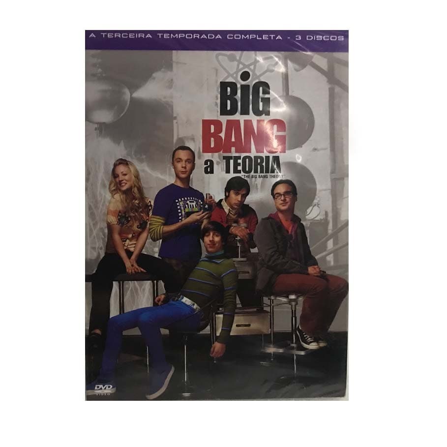 DVD BIG BANG A teoria - Terceira série completa - 3 discos - LACRADO
