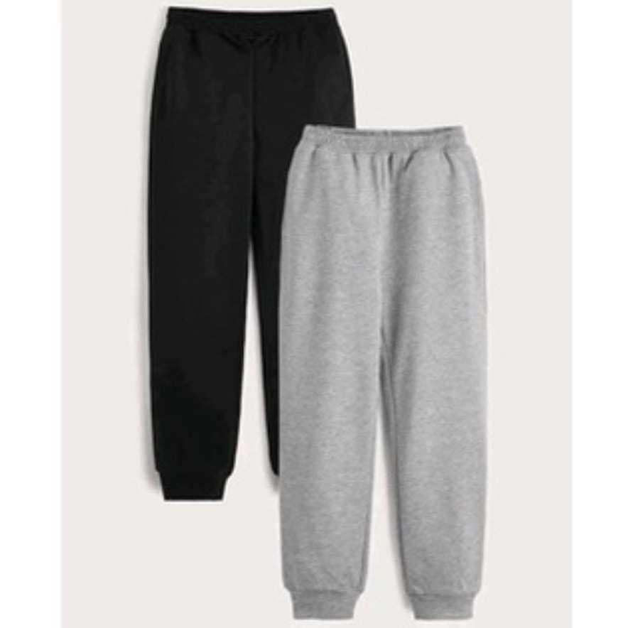 Kit 2 un. Calça Moletom Infantil Flanelada com Punho, Bebê, Juvenil