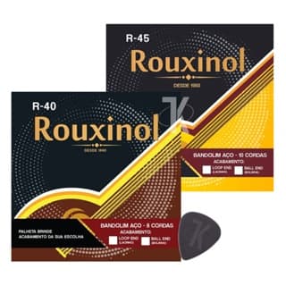 Encordoamento Rouxinol Para Bandolim 8 / 10 cordas - R-40 / R-45