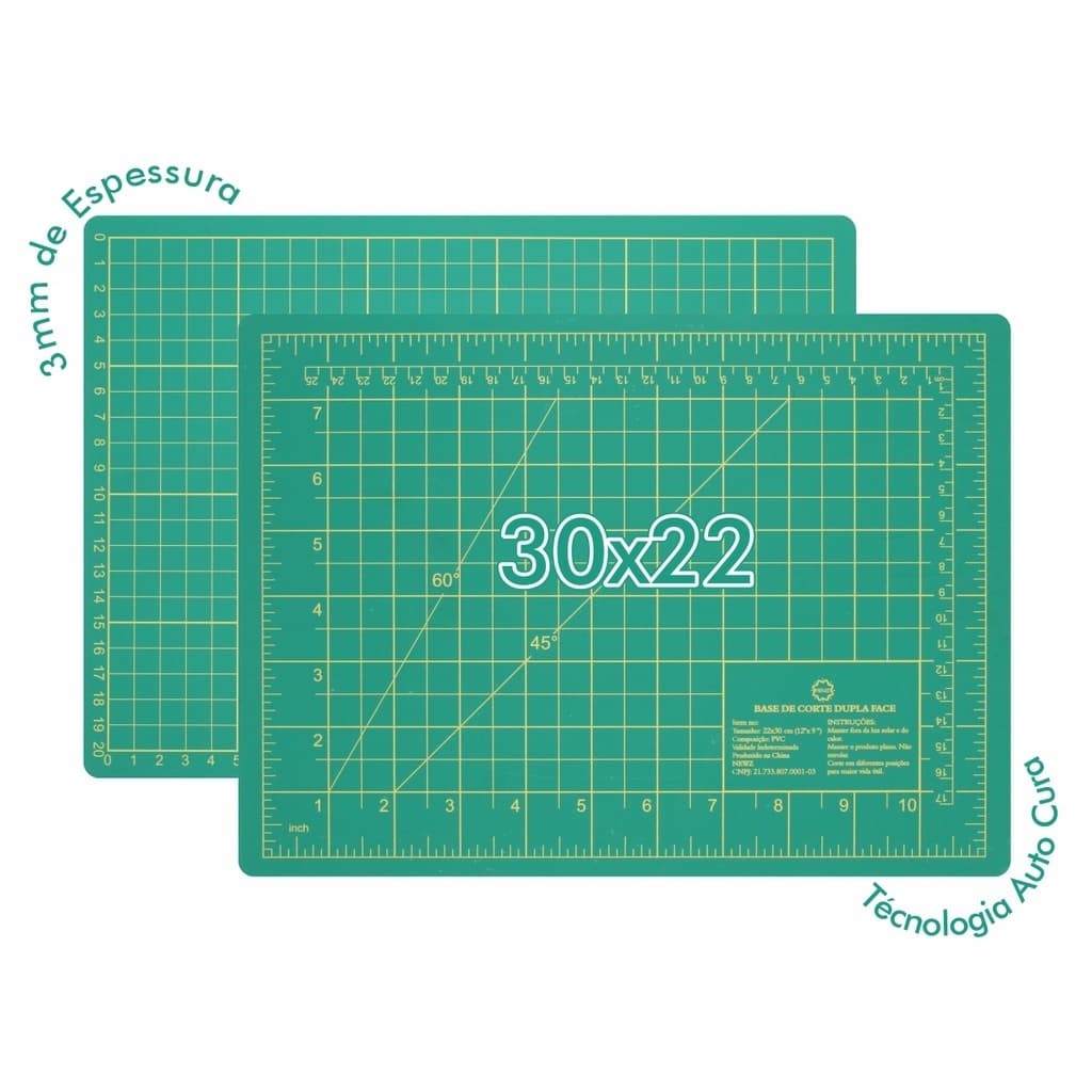 Base De Corte A4 Verde 30x22 Scrapbook Patchwork