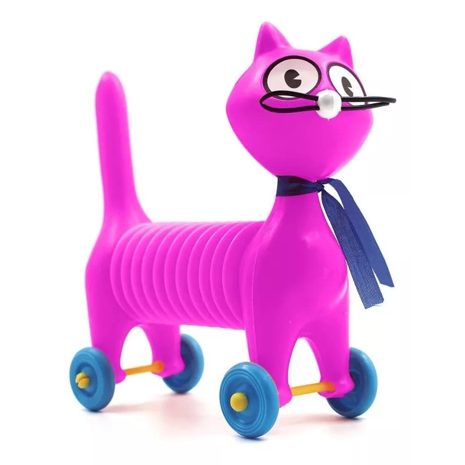 Brinquedo Didático Infantil Bebê Gato Chorão Sanfonado