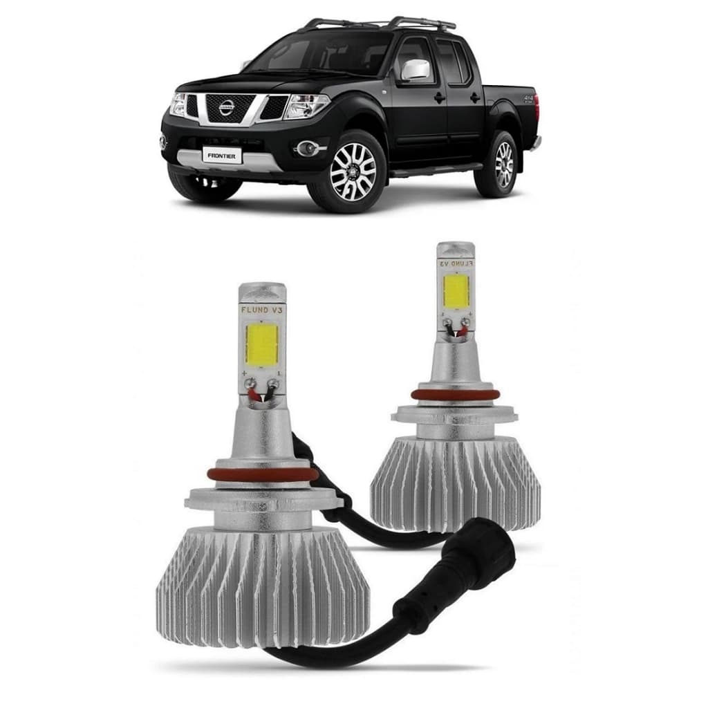 Par Lampada Super LED Farol de Milha Frontier 2008 2009 2010 2011 2012 2013 2014 2015 6000k H11