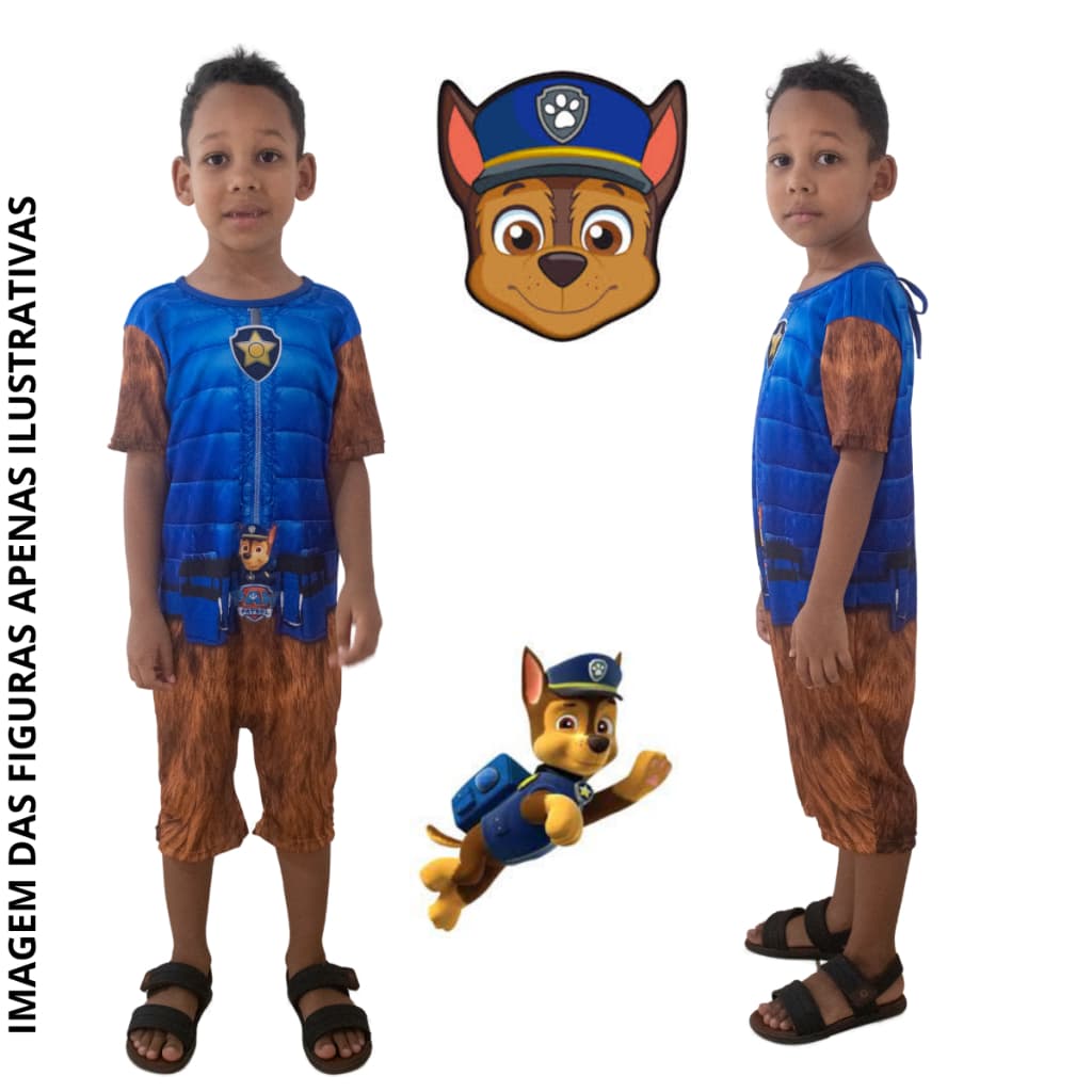 Promoção Fantasia Infantil Chase Policial da Patulha Canina