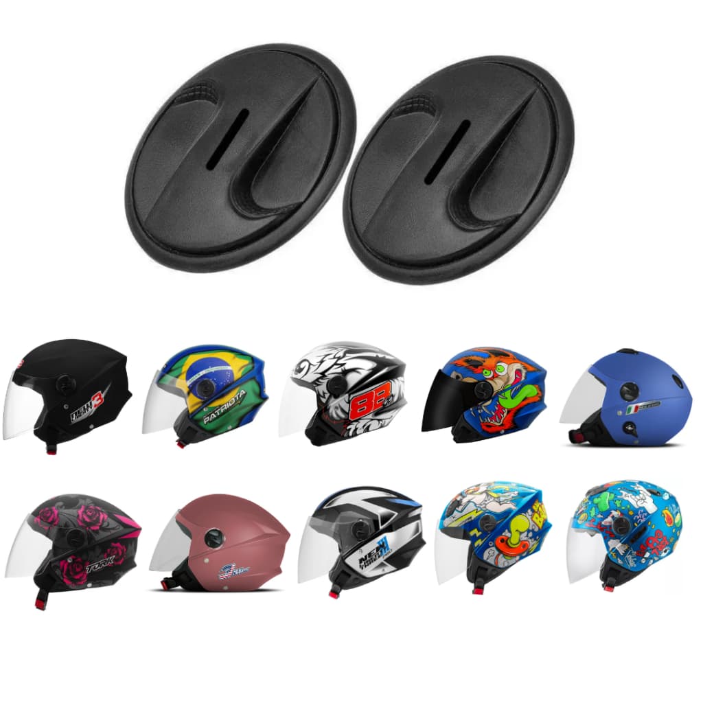 Botão Para Viseira Capacete Tro Tork Modelo New Atonic New Liberty 3 COD 1232