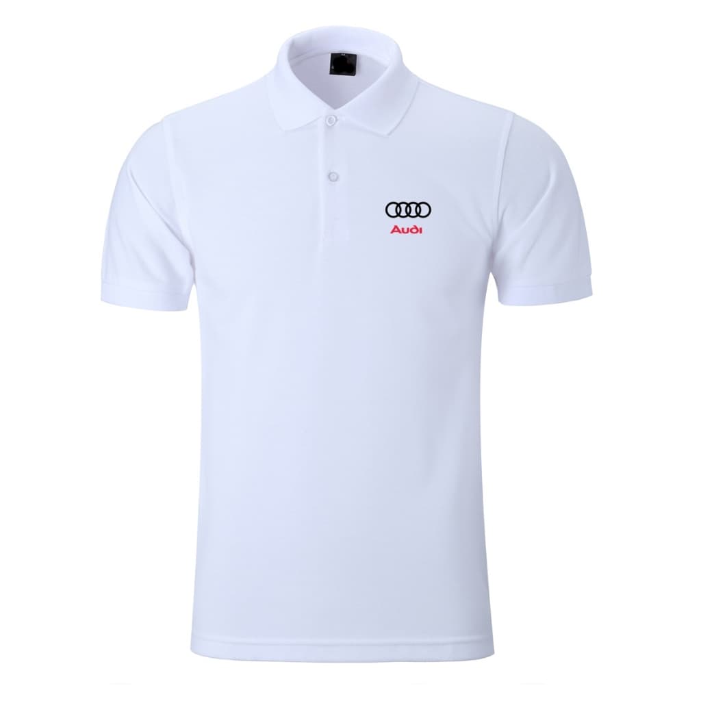 Camisas Masculinas Camiseta Polo Camiseta da Audi Blusas de Carro
