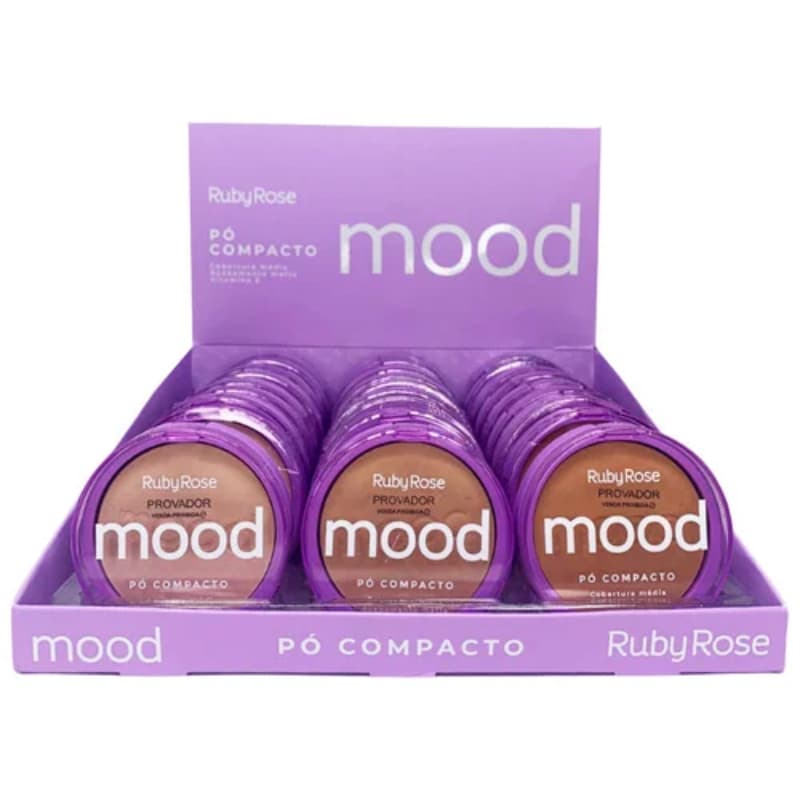 Pó Compacto Mood Grupo 01 02 Ruby Rose HB-855/G1/G2