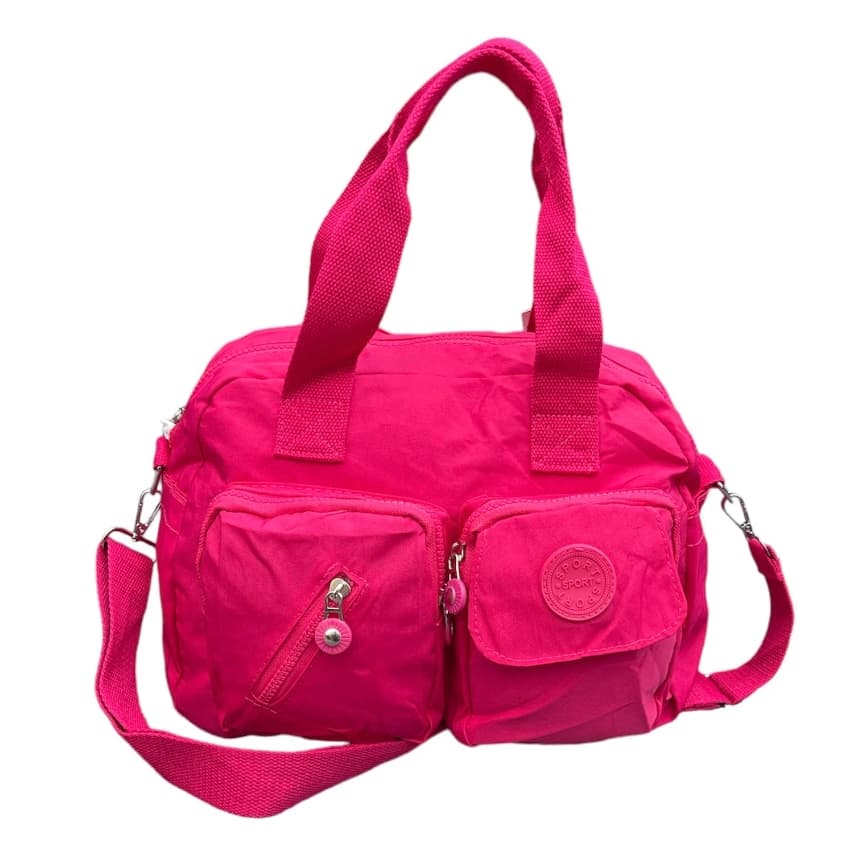 Bolsa Feminina de Mão e Transversal de Nylon Viagem Trabalho Lazer Muiltiuso