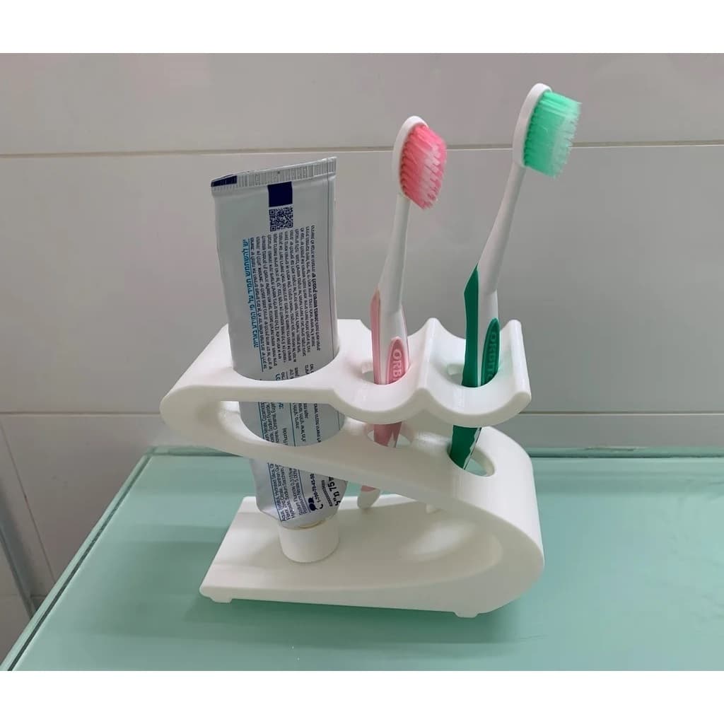 Porta escova de dente e pasta