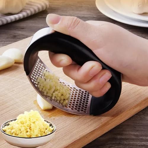 Espremedor Amassador Triturador De Alho Manual Cozinha Inox
