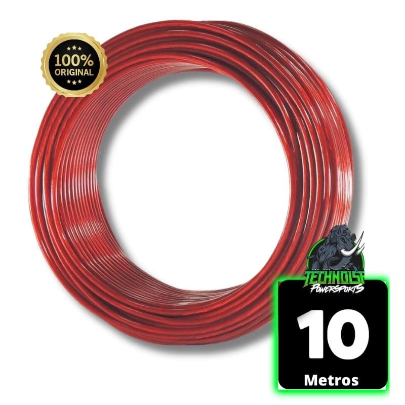 Cabo de bateria 6mm 10 Metros super Flexível Technoise fio força Som Automotivo 100% cobre