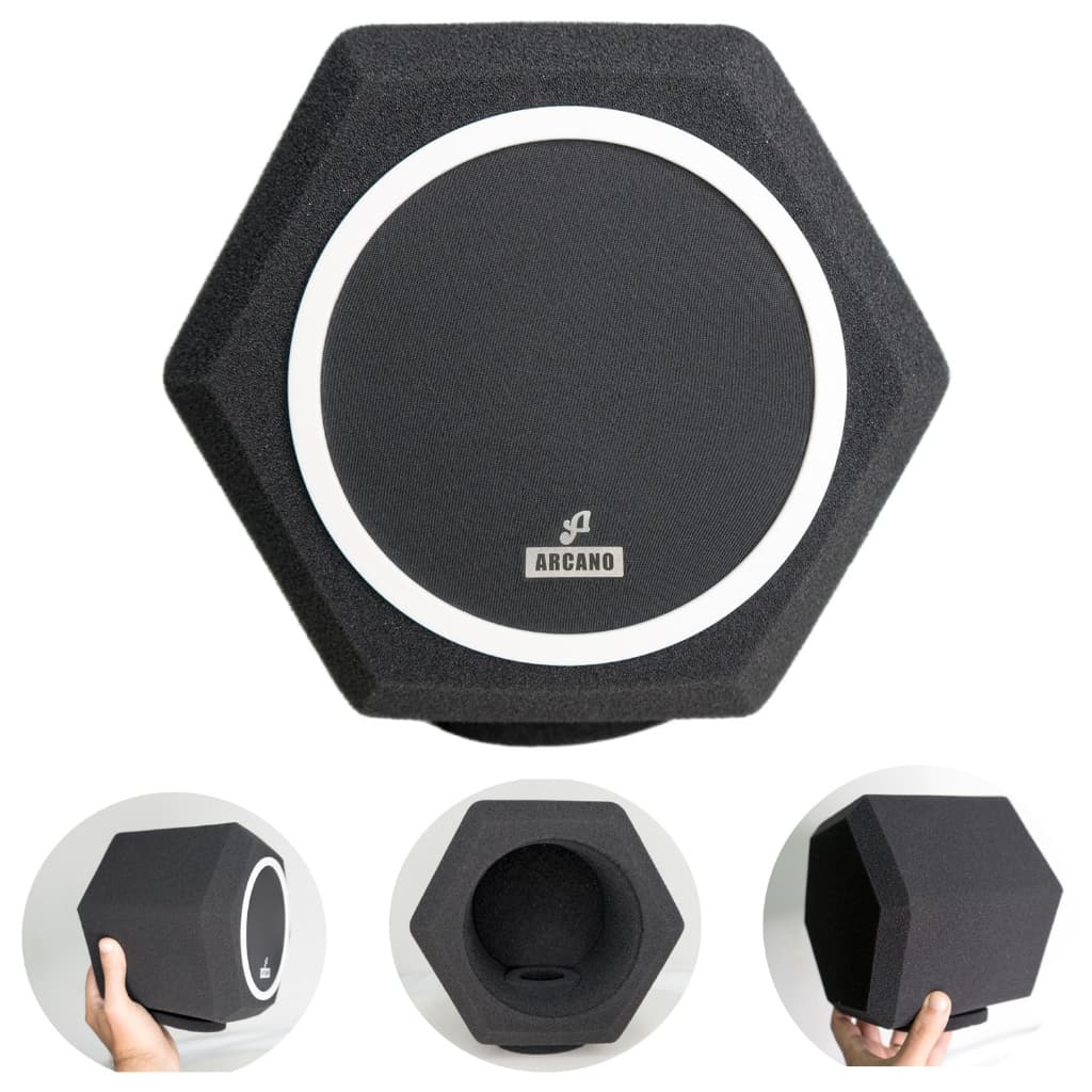 Pop filter espuma Arcano FO-1 filtro anti-ruídos para microfone isolação