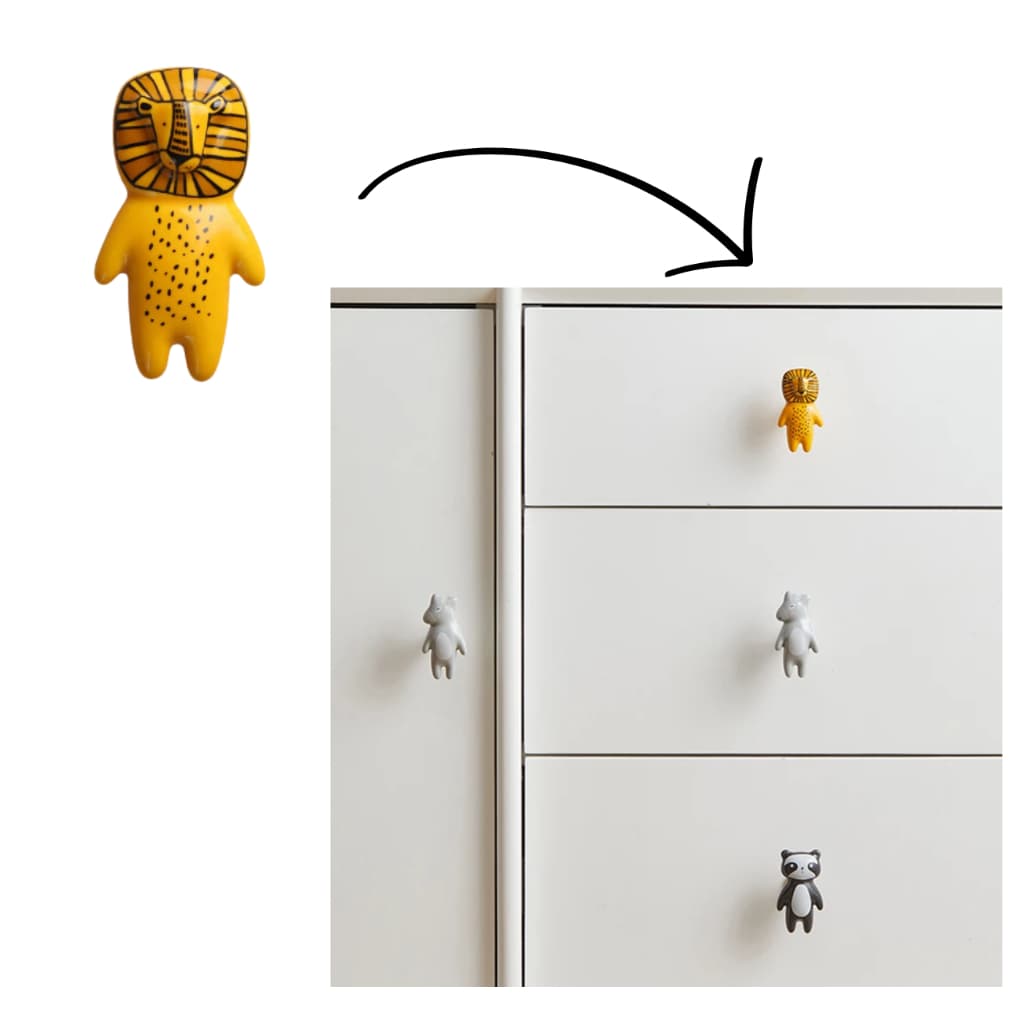 Puxador Decorativo para Móveis Quarto Infantil Gaveta Cômoda