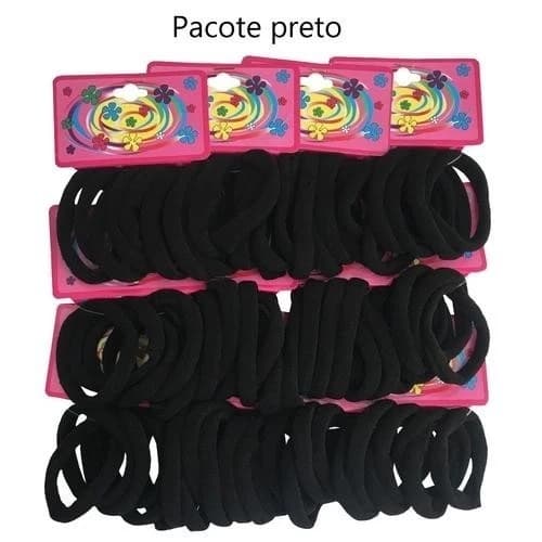 Elasticos Rabico Xuxinha Para Cabelo De 72 Unidades