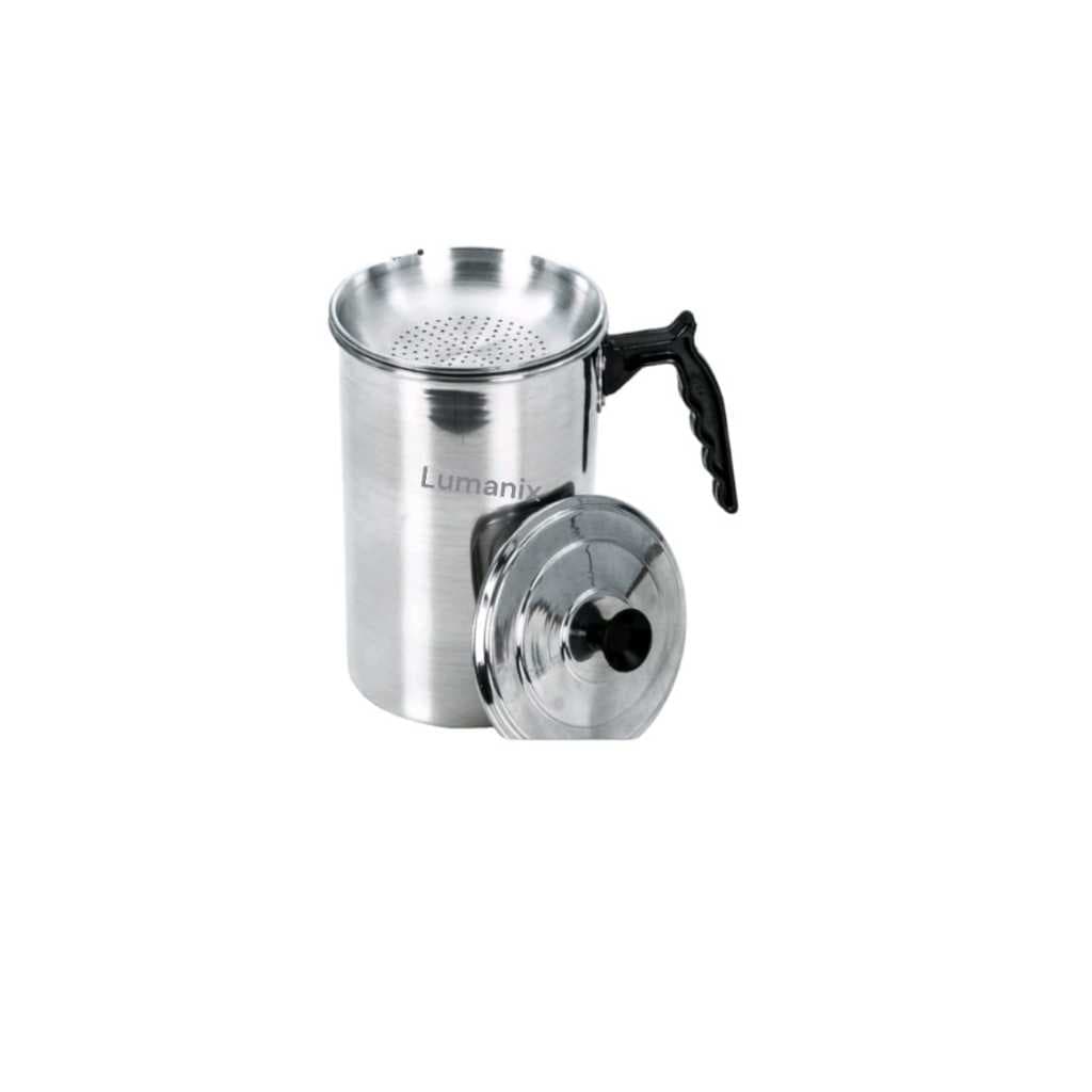 Filtro Para Óleo de Cozinha 1,0 Litros Com Paneira e Tampa