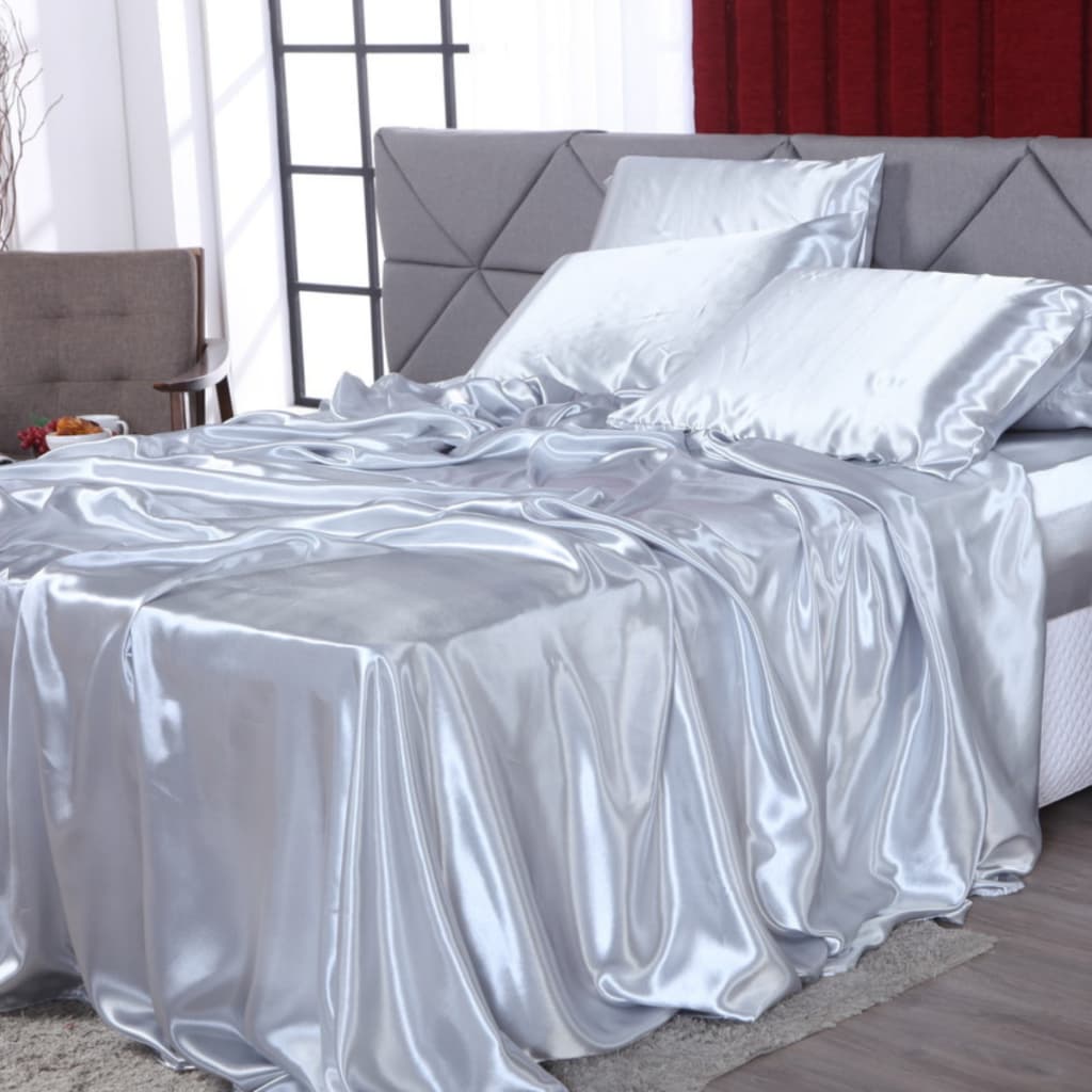 Jogo de Cama 4 Peças em Cetim Toque Macio e Sedoso Tamanhos Casal Queen e King