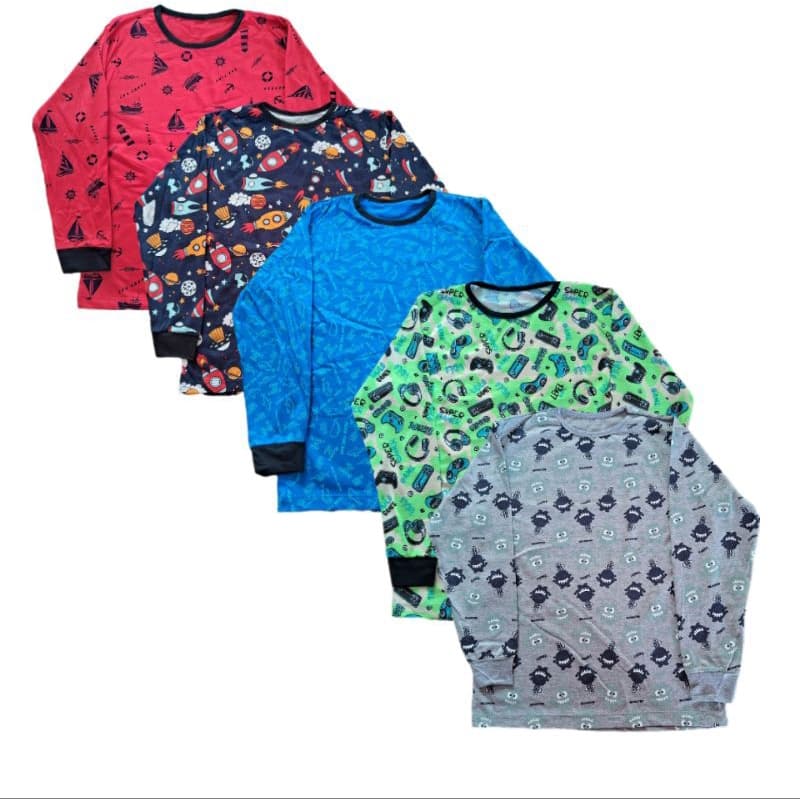 Kit 2 Blusas De Pijama Meia Estação 100% algodão /do 02 ao 12