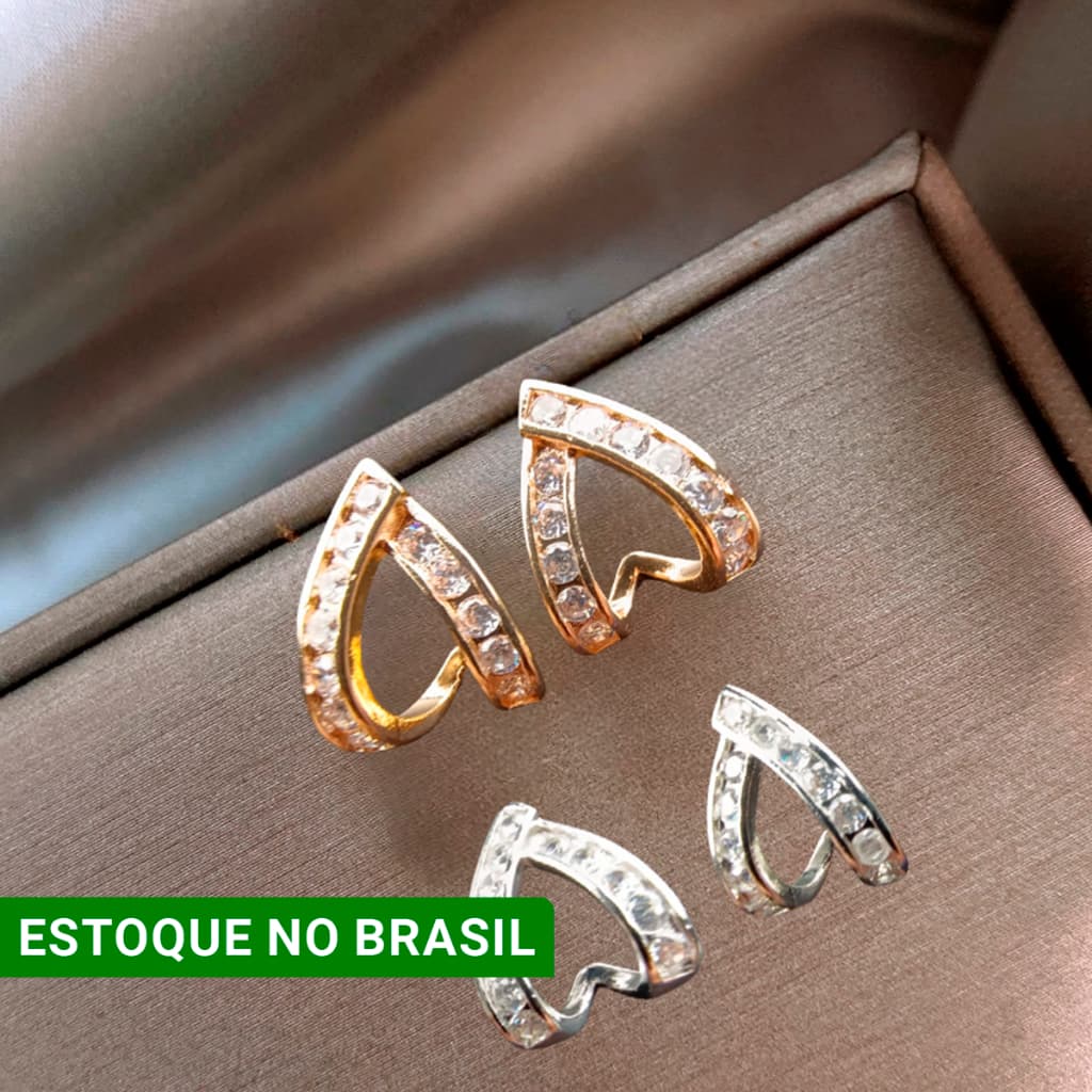 Brinco cravejado de zircônia Para Mulheres, Ideias De Presente
