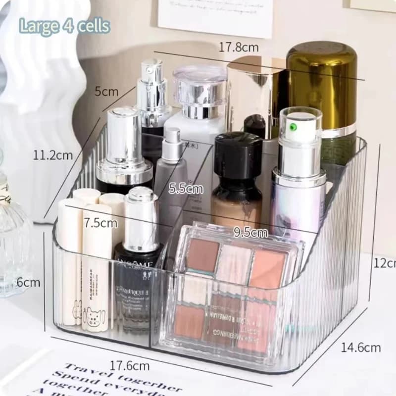 Porta Maquiagem/ Organizador Multi-uso  De Acrílico Transparente