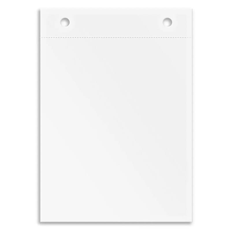 Refil sem pauta para mini caderno argolado, 100 folhas, 119mm x 169mm