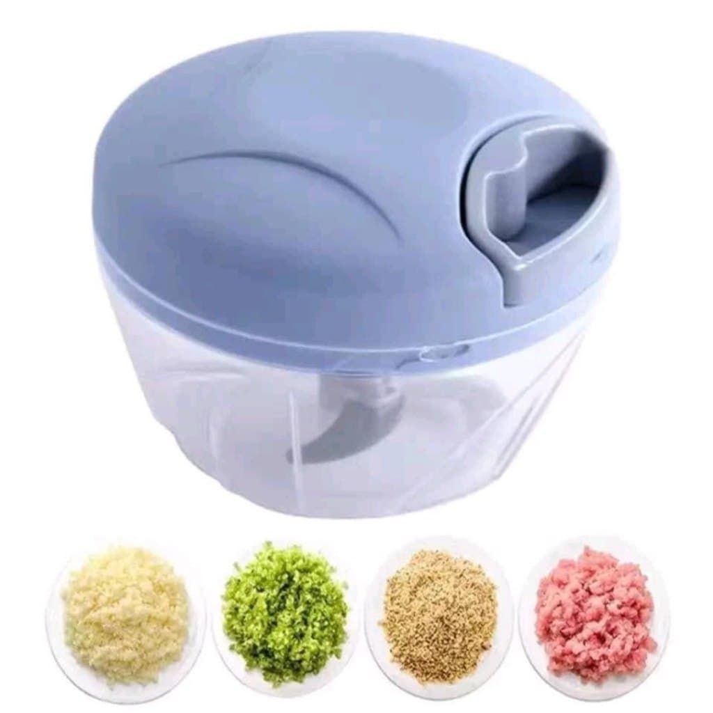Processador e Triturador de Alimentos Manual Com 3 Laminas 500ML
