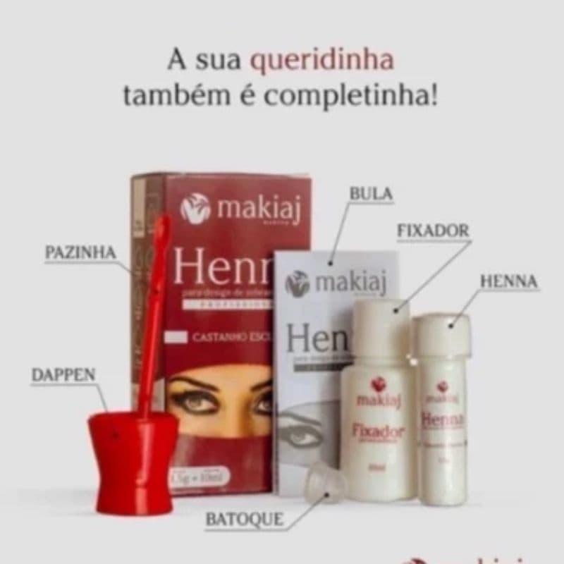 henna de sombrancelha