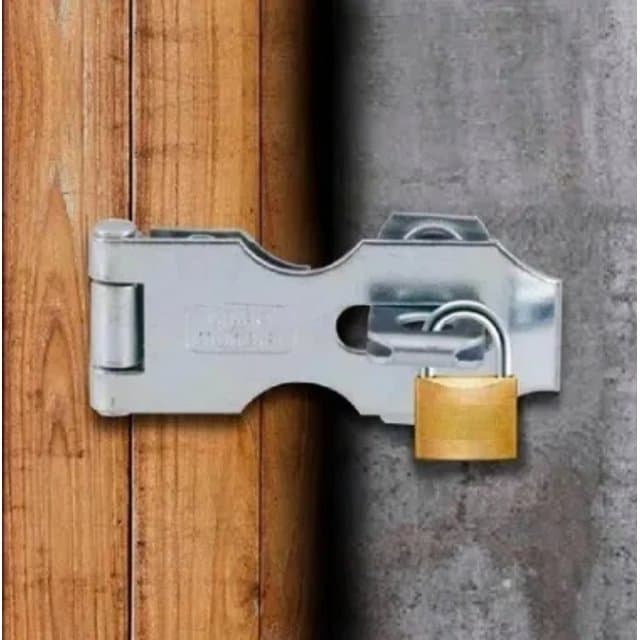 Porta Cadeado Fecho 3 Polegada - Porta, Janela, Armario 1 unidade + 6 parafusos