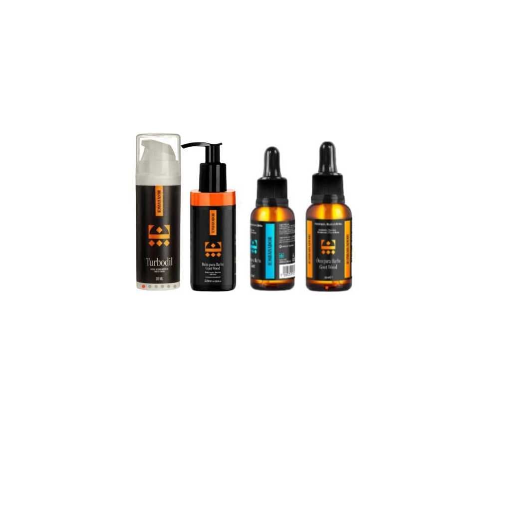 kit embaixador 1balm goot wood e oleo para barba goot e oleo goot wood e turbodil