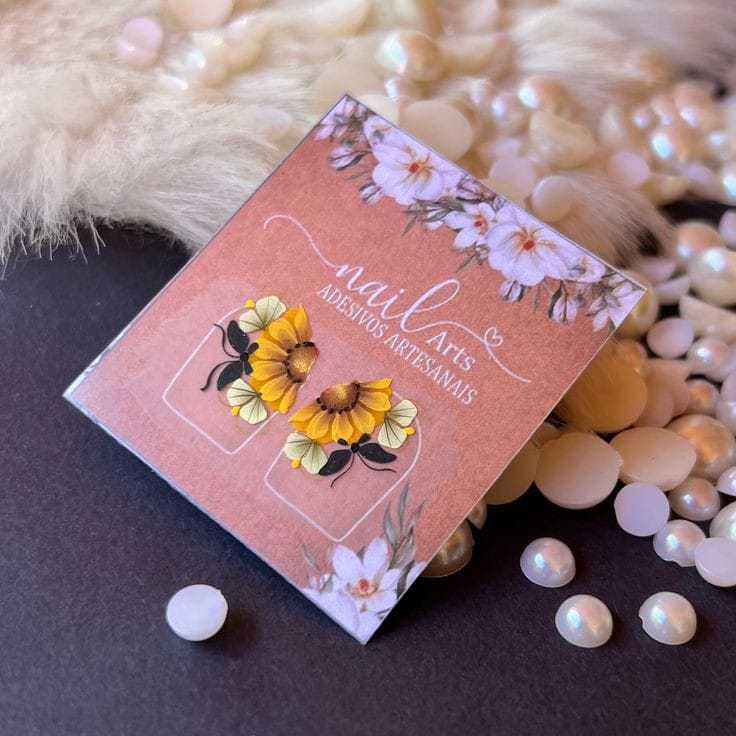 10 cartelas de adesivos artesanais para unhas, unha ertesanal com joias e pedrarias filha unica