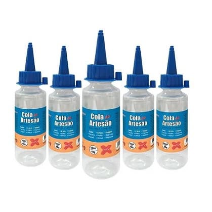 Cola Do Artesão Silicone Líquida 60ml - 05 unidades