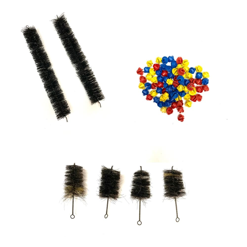 Kit Limpa Roda Cores Bicicleta Limpa Cubo + Limpa Aro + Limpa Raio